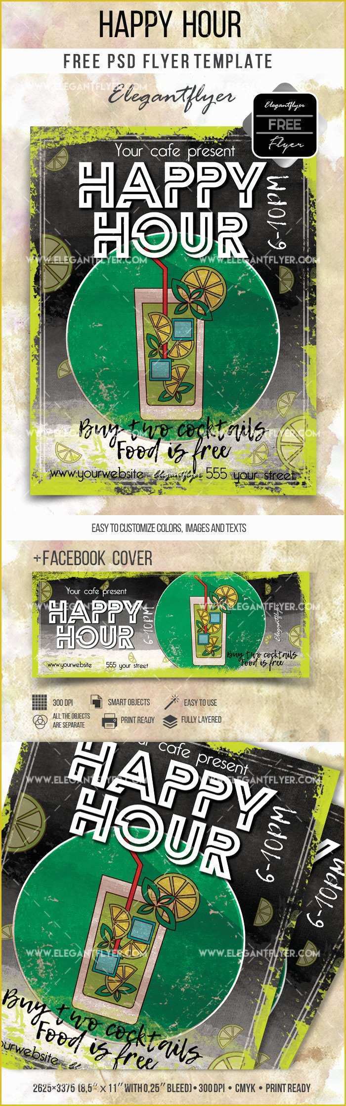 Happy Hour Flyer Template Free Of Happy Hour Flyer Free Psd Template – by Elegantflyer