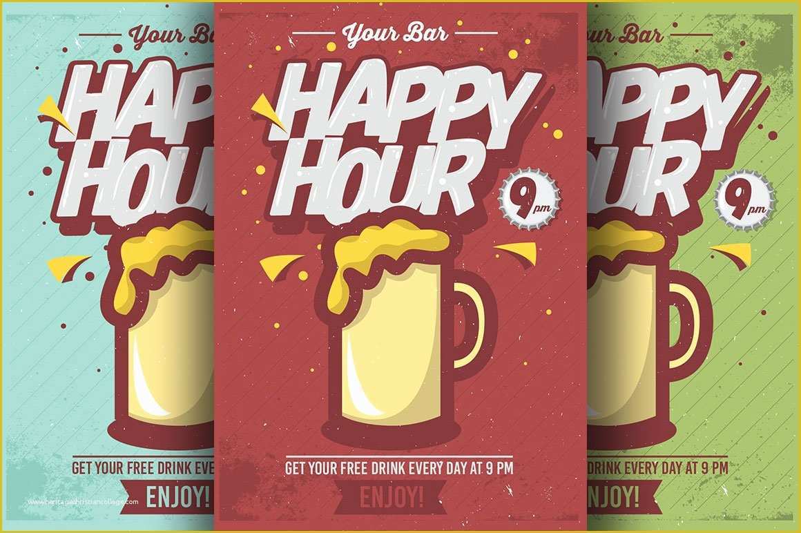 Happy Hour Flyer Template Free Of Ic Happy Hour Flyer Templates Flyer Templates