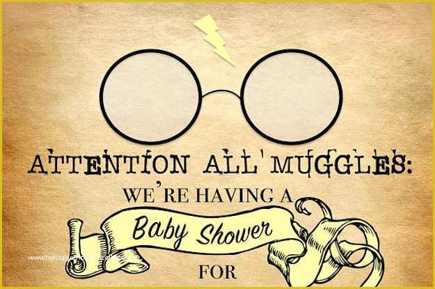 Harry Potter Baby Shower Invitation Template Free Of 15 Magical Ideas for Throwing the Perfect Harry Potter