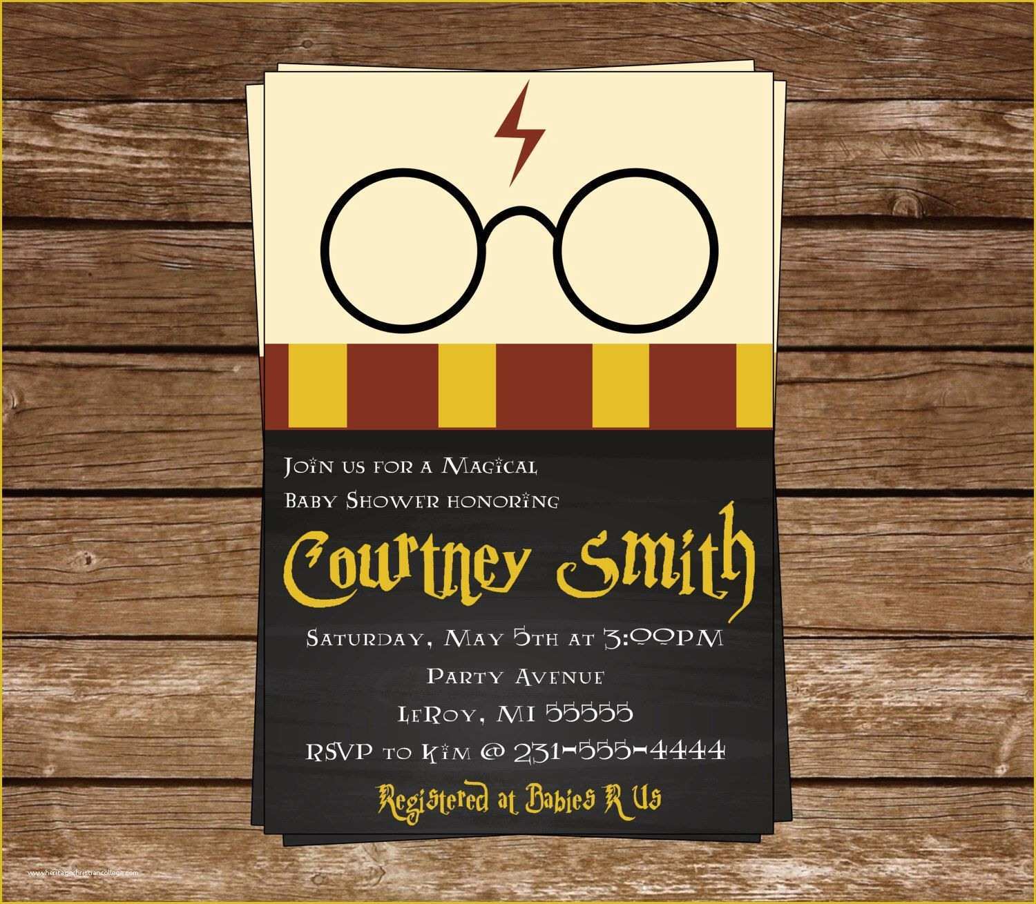 Harry Potter Baby Shower Invitation Template Free Of Harry Potter Baby Shower Invitation Harry Potter