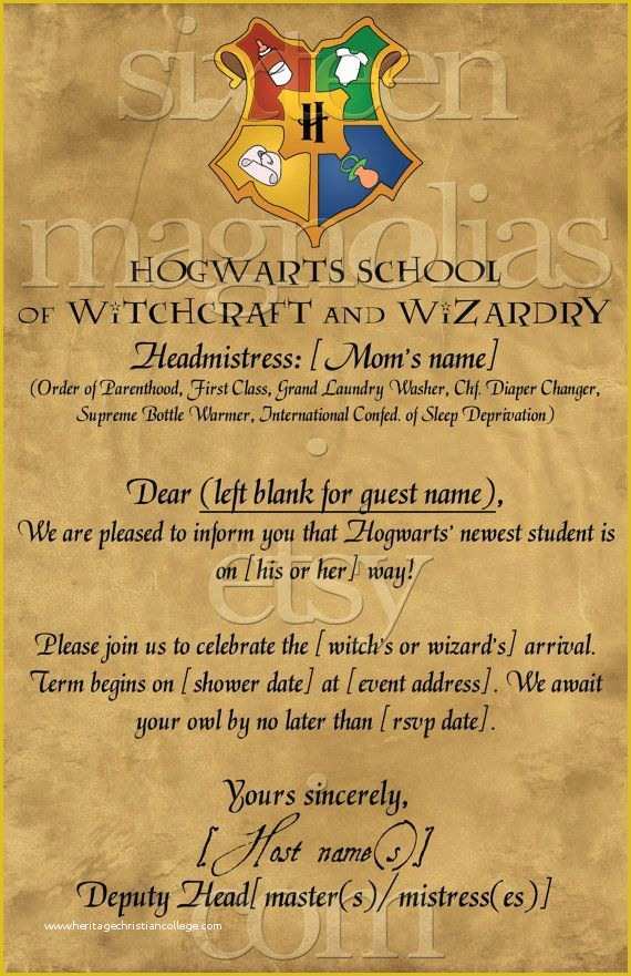 Harry Potter Baby Shower Invitation Template Free Of Harry Potter Baby Shower Invitation Kasandra Riehle