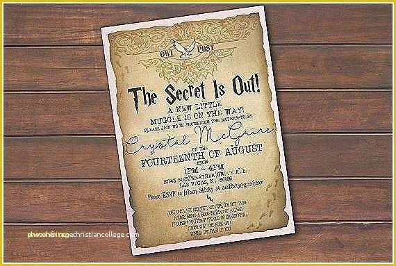 Harry Potter Baby Shower Invitation Template Free Of Harry Potter Baby Shower Invitations Harry Potter Ba