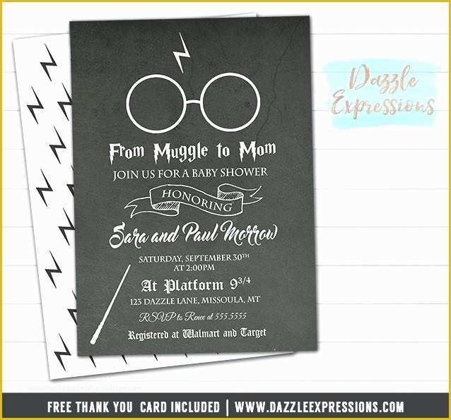 Harry Potter Baby Shower Invitation Template Free Of Harry Potter Baby Shower Invitations Harry Potter Baby
