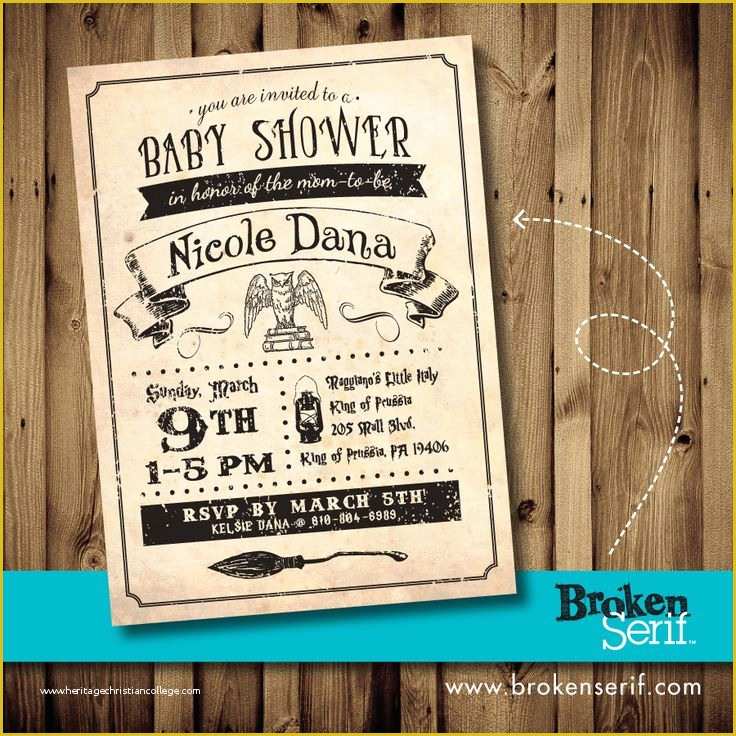 Harry Potter Baby Shower Invitation Template Free Of Nicole S Baby Shower Invite Design Harry Potter theme