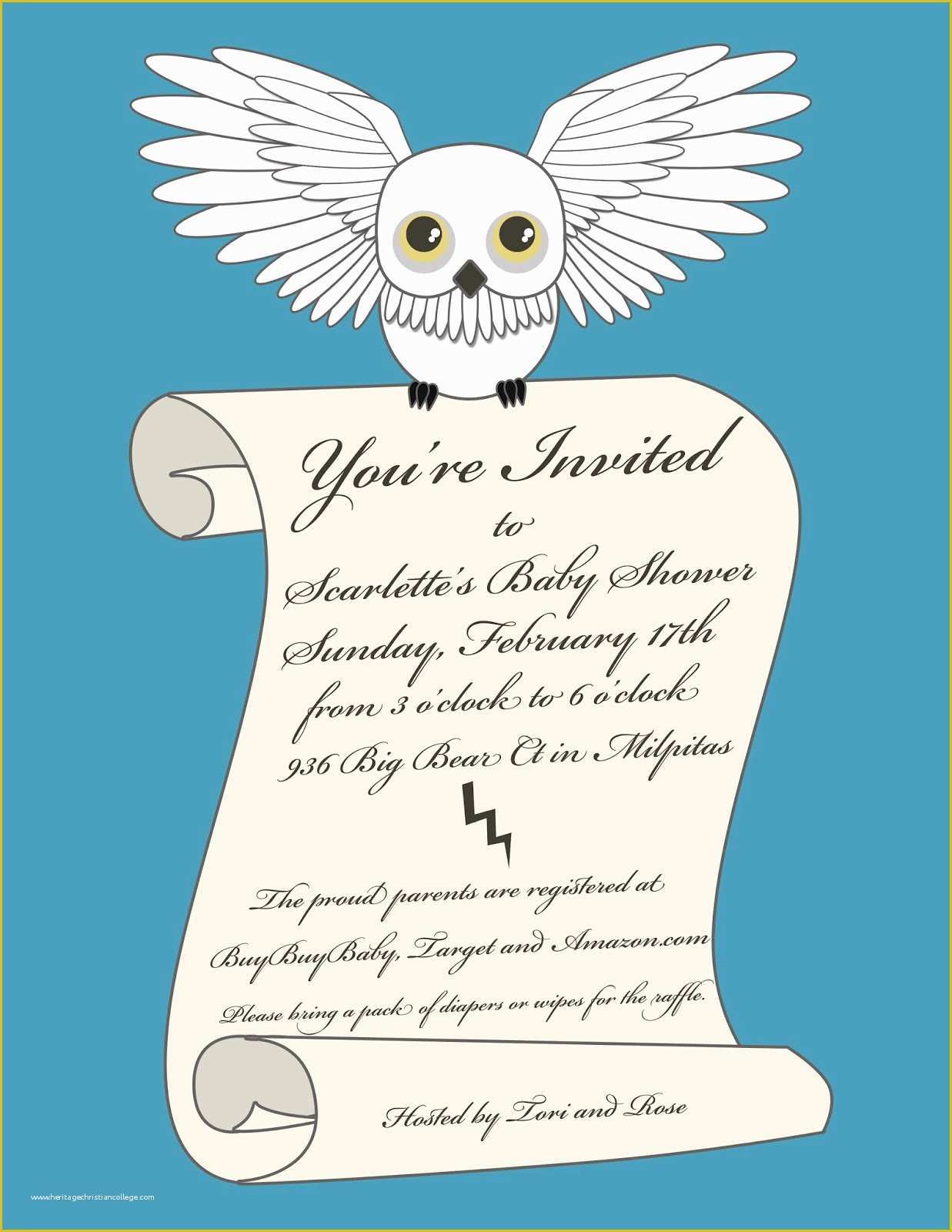 Harry Potter Baby Shower Invitation Template Free Of Notoriousstar Designs Harry Potter Baby Shower Invitation