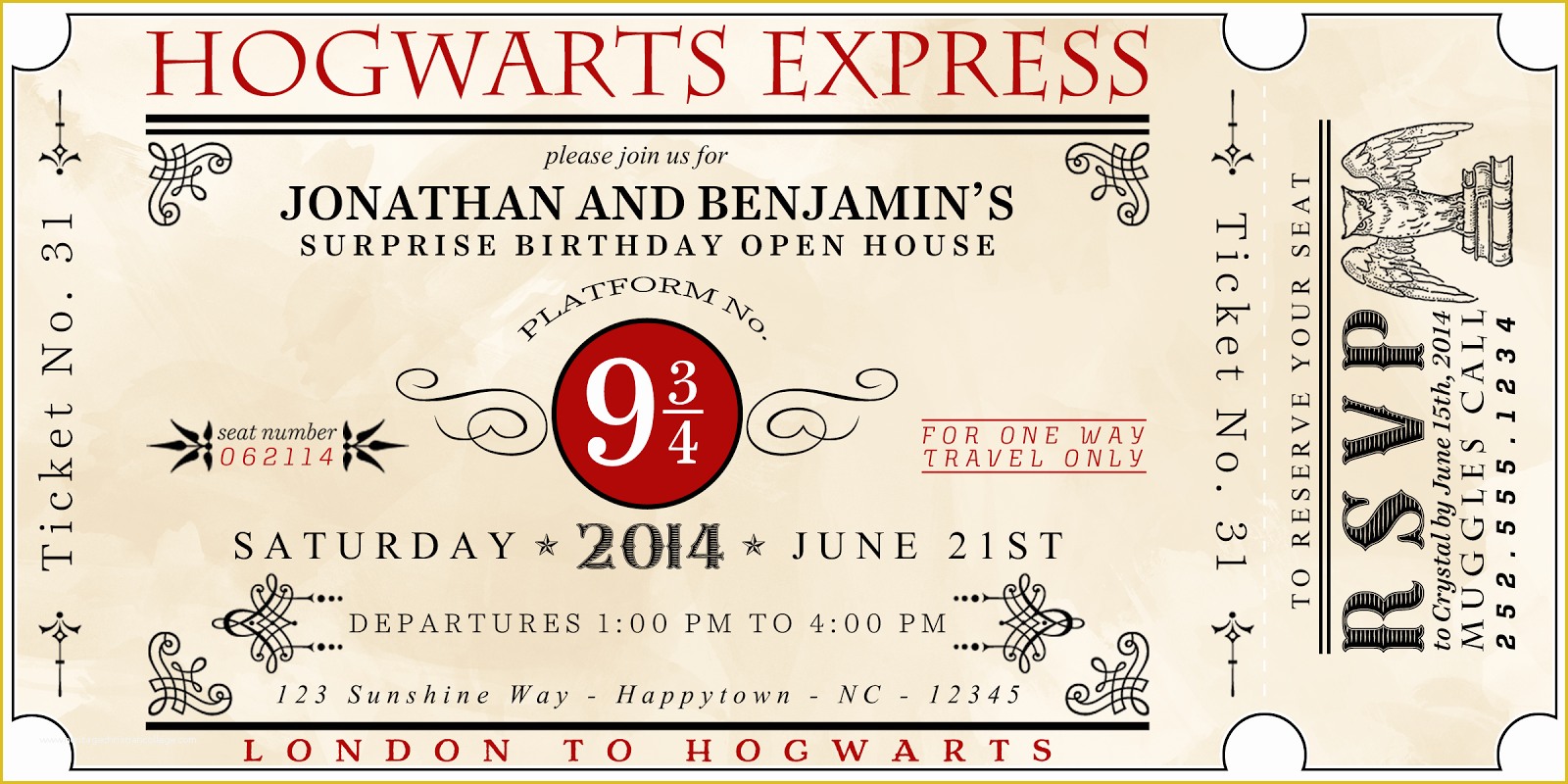 Harry Potter Invitation Template Free Of A Well Feathered Nest Harry Potter Party the Invitations