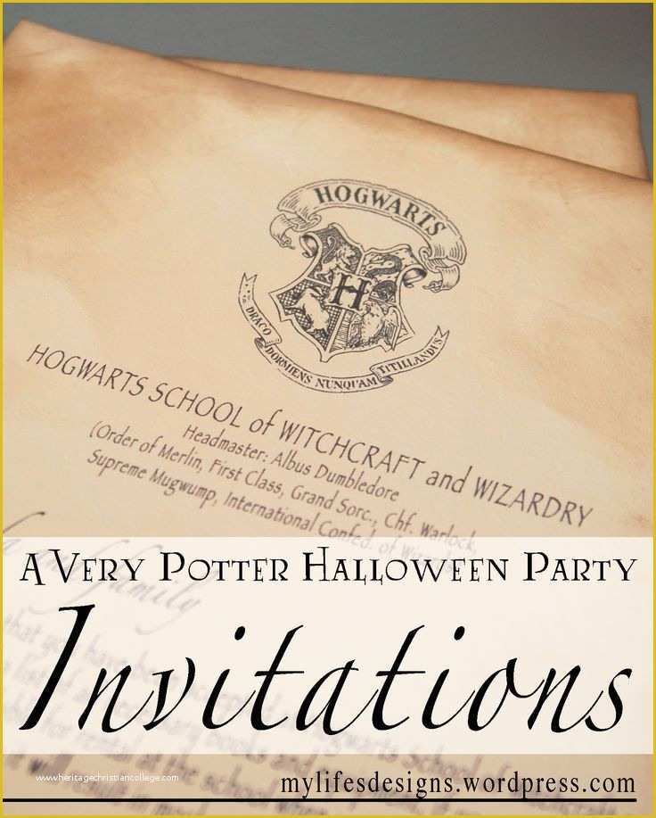 Harry Potter Invitation Template Free Of Best 25 Harry Potter Letter Ideas On Pinterest