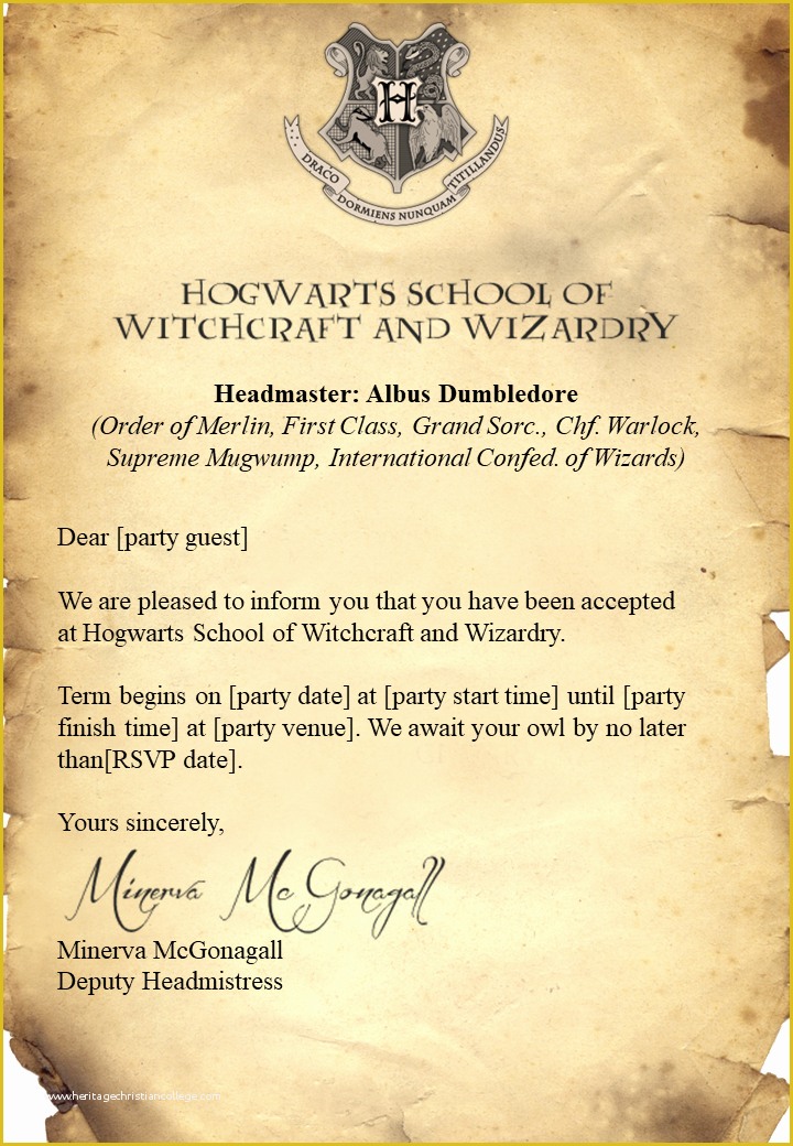 Harry Potter Invitation Template Free Of Free Harry Potter Invitations Edit and Print