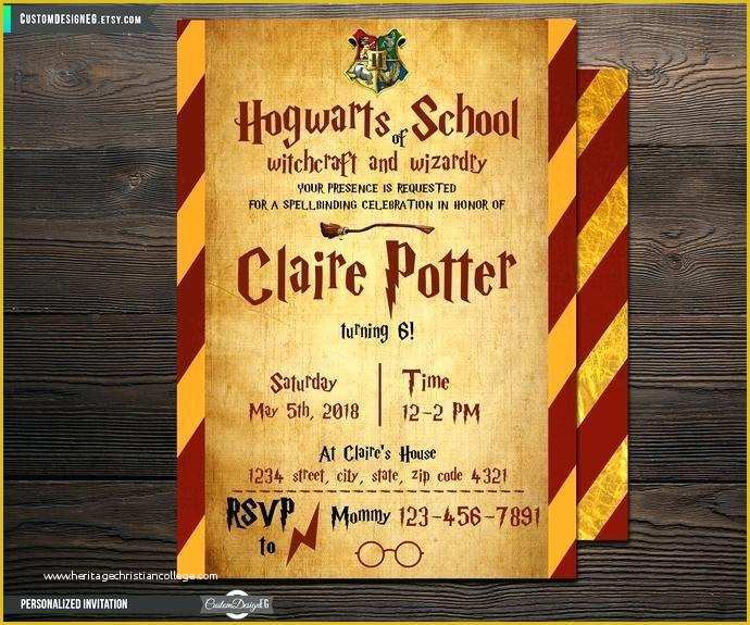 Harry Potter Invitation Template Free Of Harry Potter Invitations Free Download Invitation Template