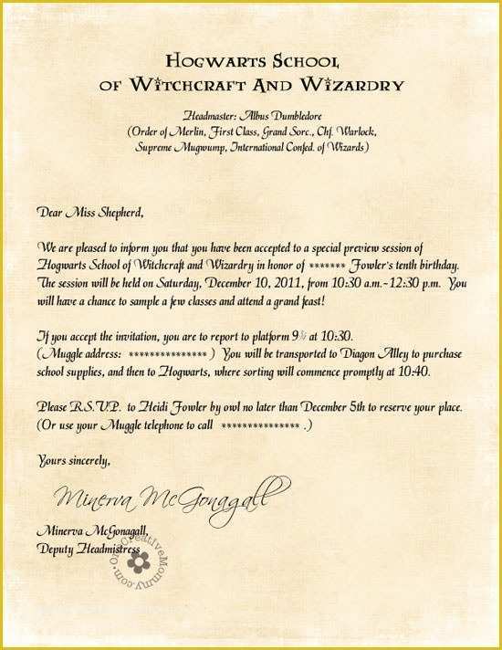 Harry Potter Invitation Template Free Of Harry Potter Party Invitations by Owl Post