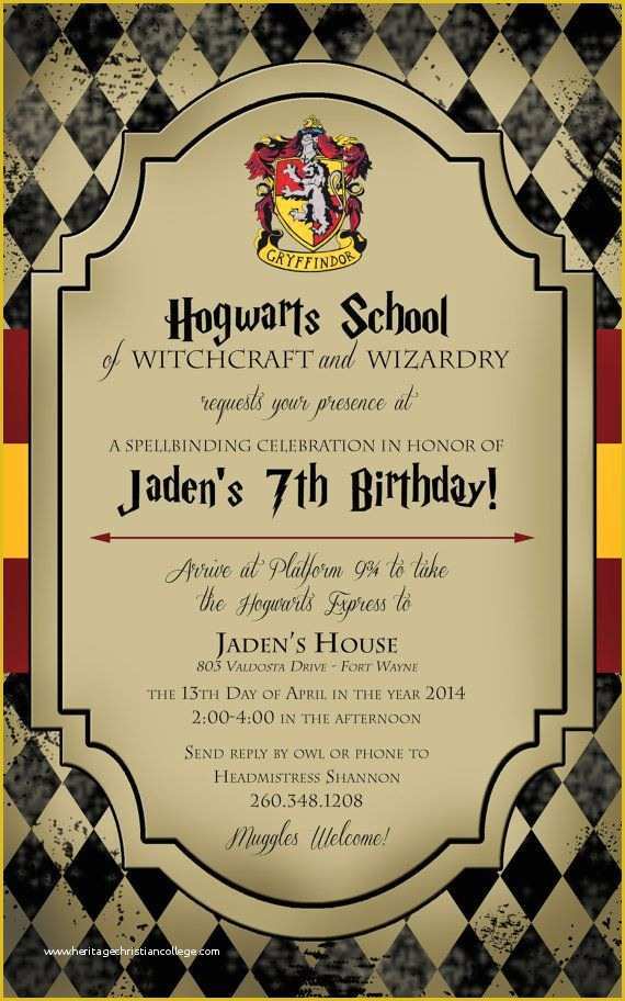 Harry Potter Invitation Template Free Of Harry Potter Ticket Invitation Template – Free Printable