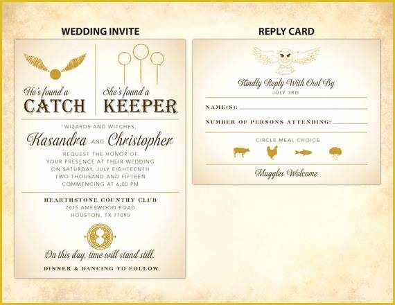 Harry Potter Invitation Template Free Of Harry Potter Wedding Invitation Diy Printable