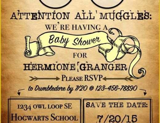 Harry Potter Invitation Template Free Of Personalized Harry Potter theme Invitation attention All