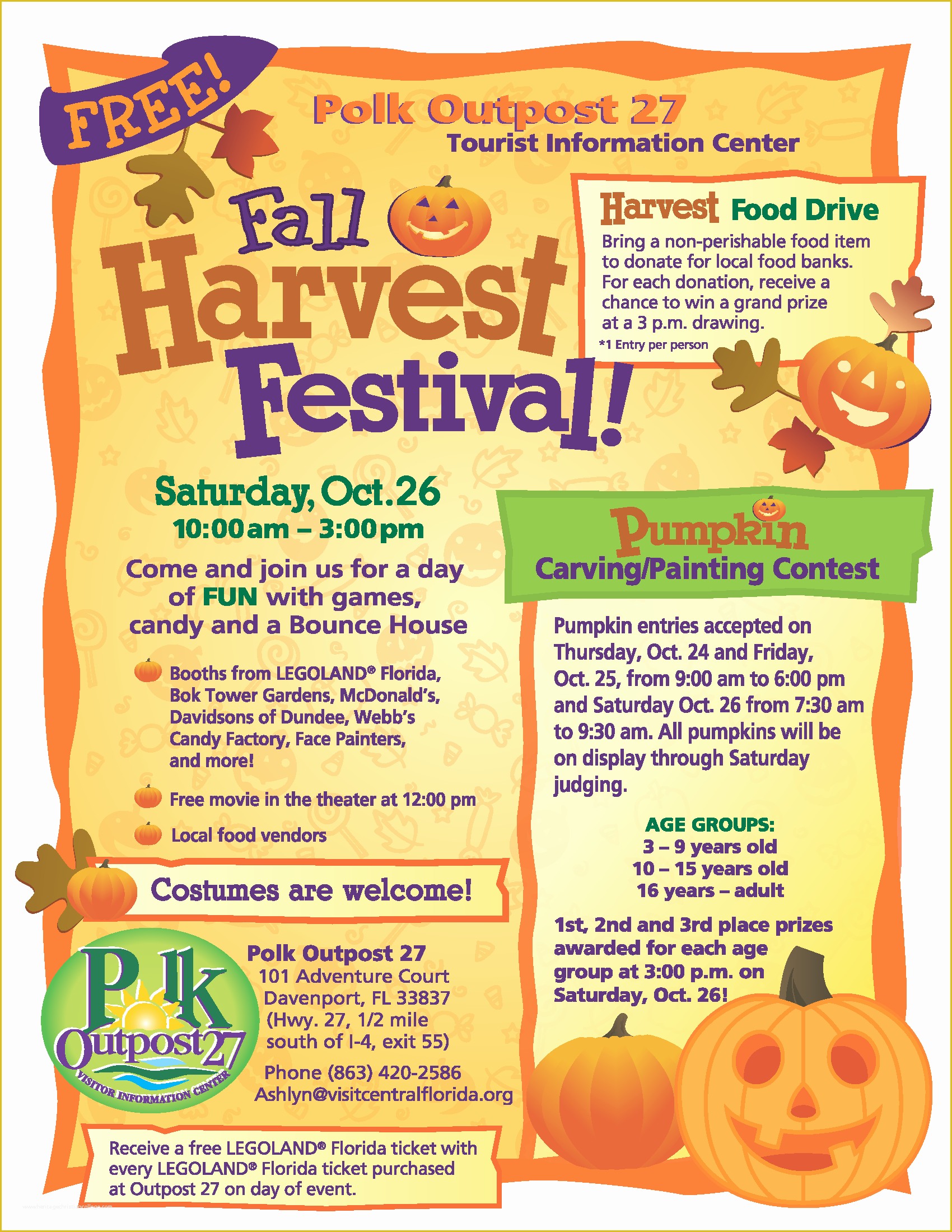 Harvest Festival Flyer Free Template Of 7 Best Of Free Fall Festival Flyer Fall Festival
