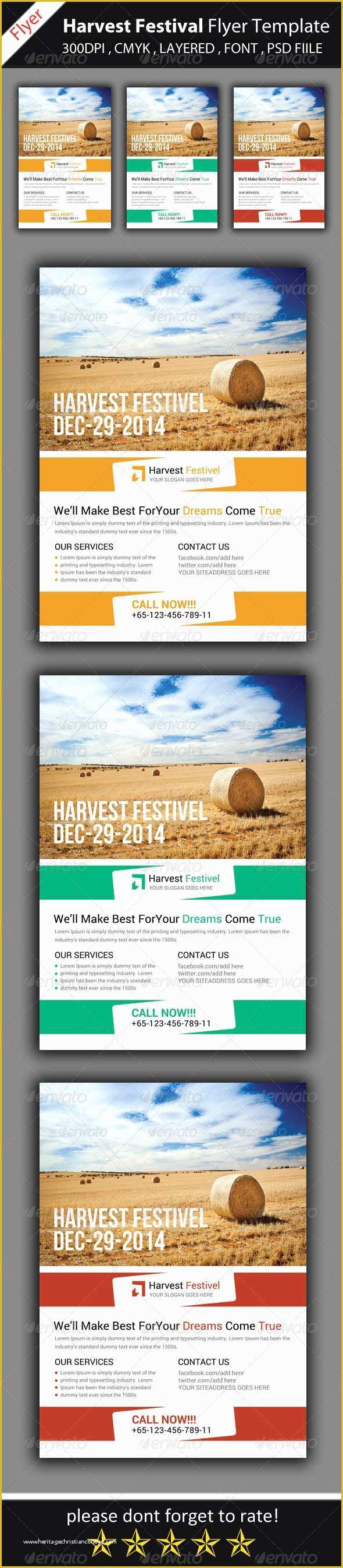 Harvest Festival Flyer Free Template Of Harvest Festival Flyer Template by Uniquedesigning