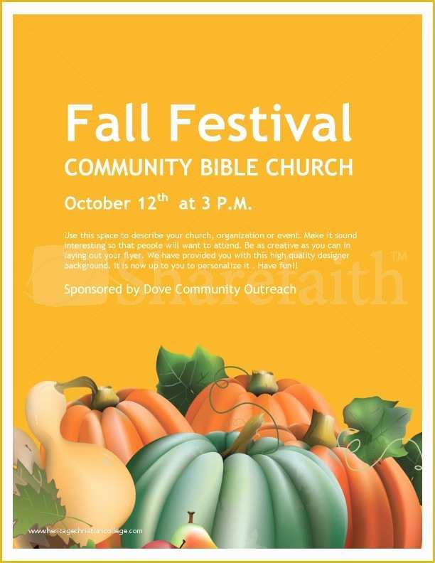 Harvest Festival Flyer Free Template Of Harvest Festival Flyer Template Yourweek 2aea38eca25e