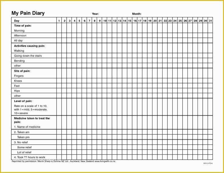 Headache Diary Template Free Of 8 Best Migraine Diary Images On Pinterest