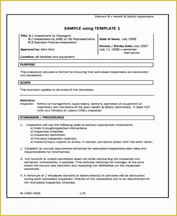 Health and Safety Manual Template Free Of Free Home Inspection Report Template Download Condo