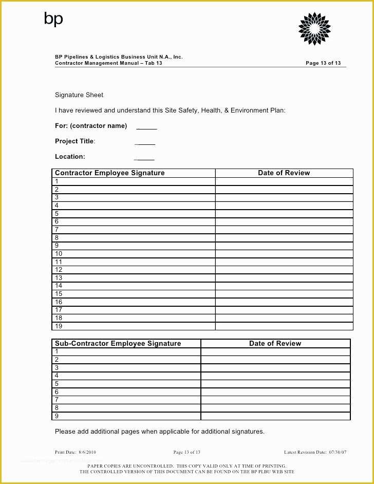 Health and Safety Manual Template Free Of Health and Safety Manual Template Construction Safety Plan