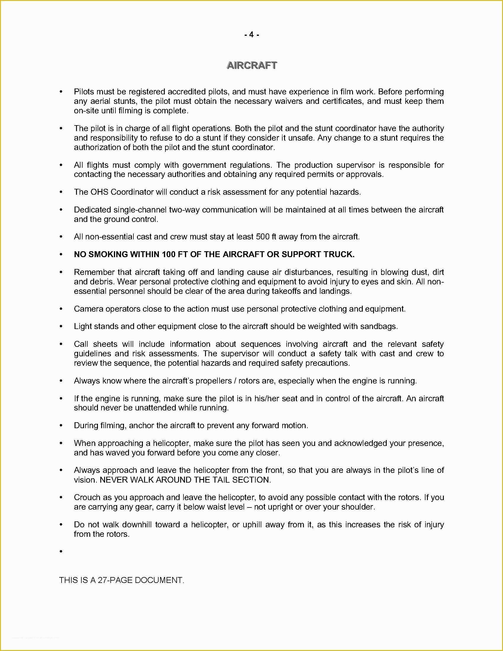 Health and Safety Manual Template Free Of Health and Safety Manual Template