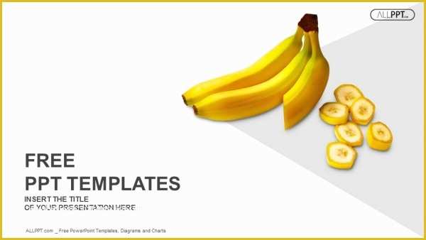 Health and Safety Powerpoint Templates Free Download Of Bananas whole and Sliced On White Background Powerpoint