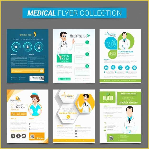 Health and Safety Powerpoint Templates Free Download Of Conjunto De Seis Folletos Creativos O Plantilla De Diseño