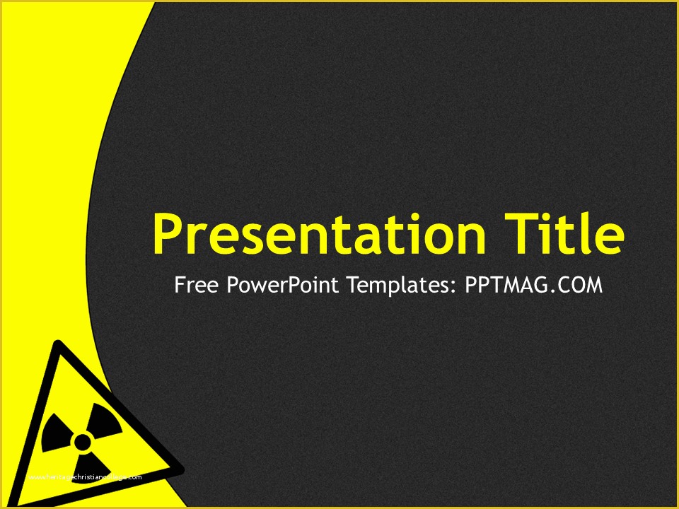 Health and Safety Powerpoint Templates Free Download Of Free Radioactive Powerpoint Template Pptmag