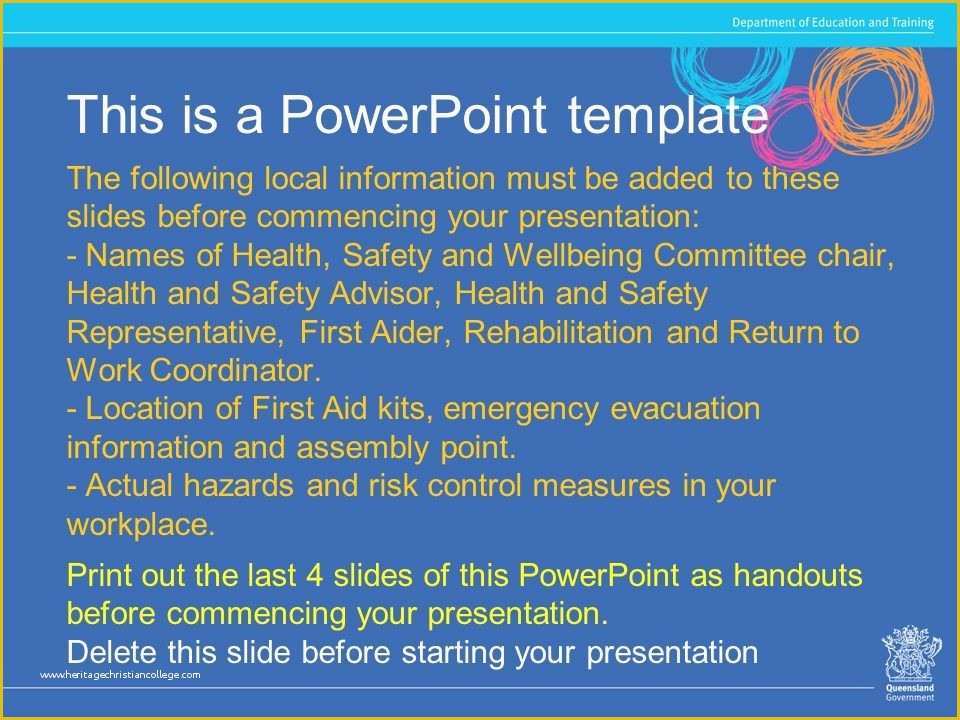 Health and Safety Powerpoint Templates Free Download Of Health and Safety Powerpoint Presentations