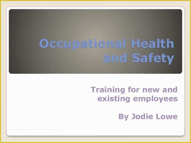 Health and Safety Powerpoint Templates Free Download Of Occupational Health and Safety Powerpoint Presentation