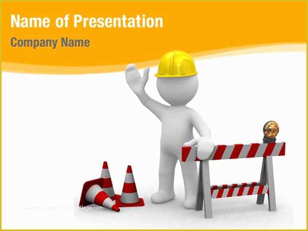Health and Safety Powerpoint Templates Free Download Of Under Construction theme Powerpoint Templates Under