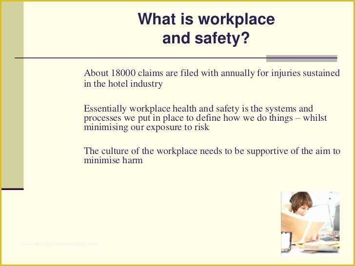 Health and Safety Powerpoint Templates Free Download Of Workplace Safety and Security Hotel Ppt