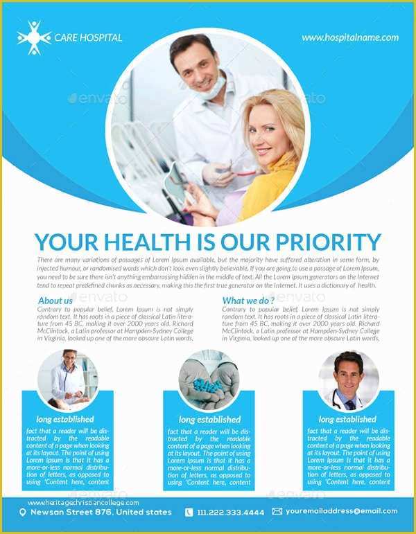Health Care Flyer Template Free Of 33 Health Flyer Designs