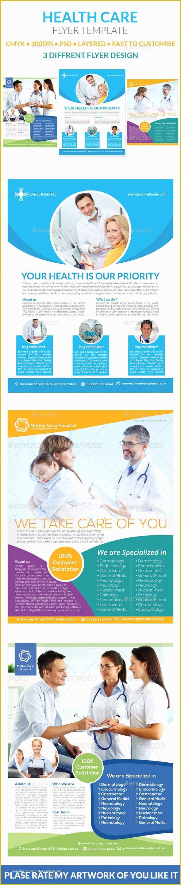 Health Care Flyer Template Free Of Health Care Flyer Templates by Graphicshint