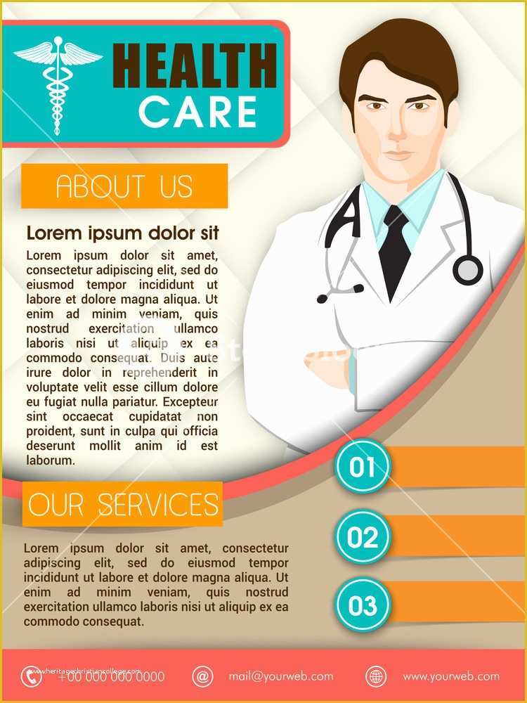 Health Care Flyer Template Free Of Health Care Template Brochure or Flyer Design with