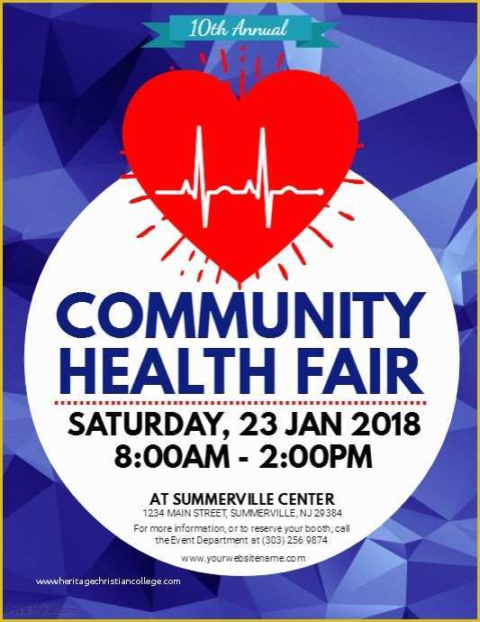 Health Care Flyer Template Free Of Health Fair Flyer Template