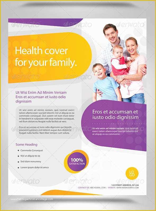 Health Care Flyer Template Free Of Insurance Flyers Templates Free &amp; Premium Templates