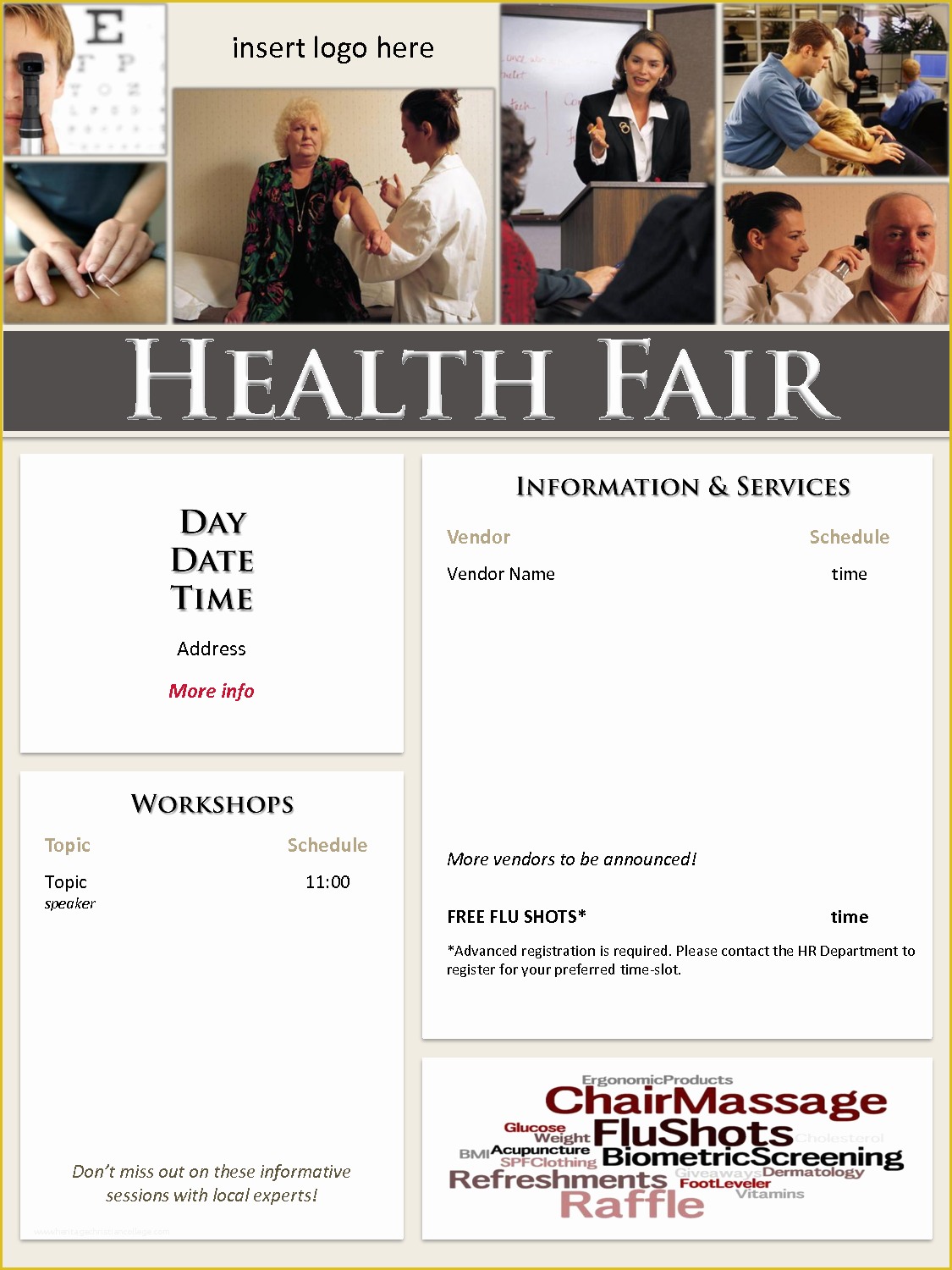 Health Fair Flyer Template Free Of 10 Best Of Health Fair Editable Flyer Templates