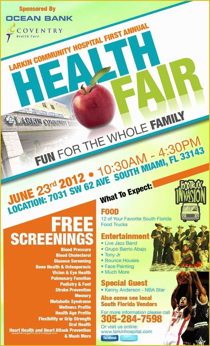 Health Fair Flyer Template Free Of 15 Best Images About Health Fair On Pinterest