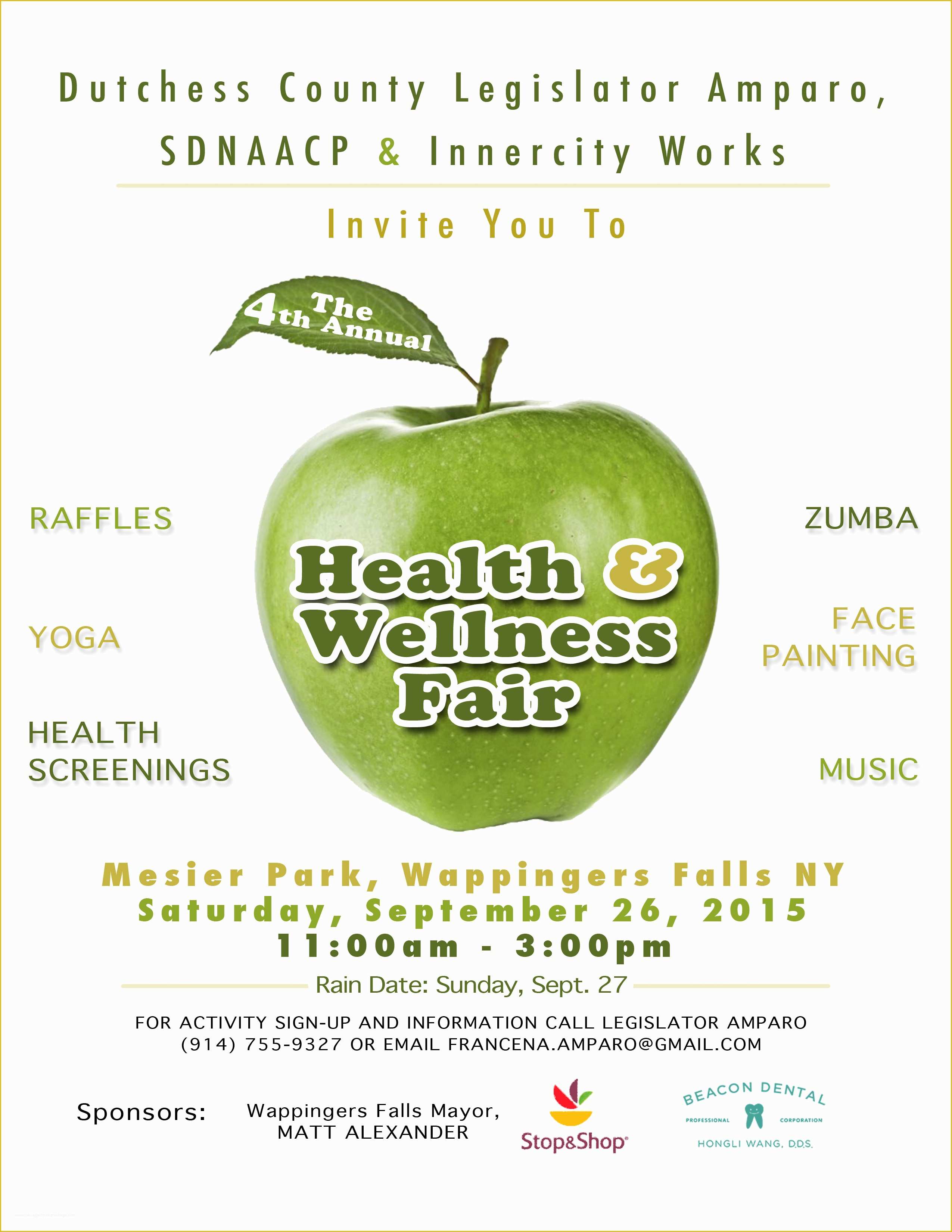 Health Fair Flyer Template Free Of 4th Annual Health and Wellness Fair