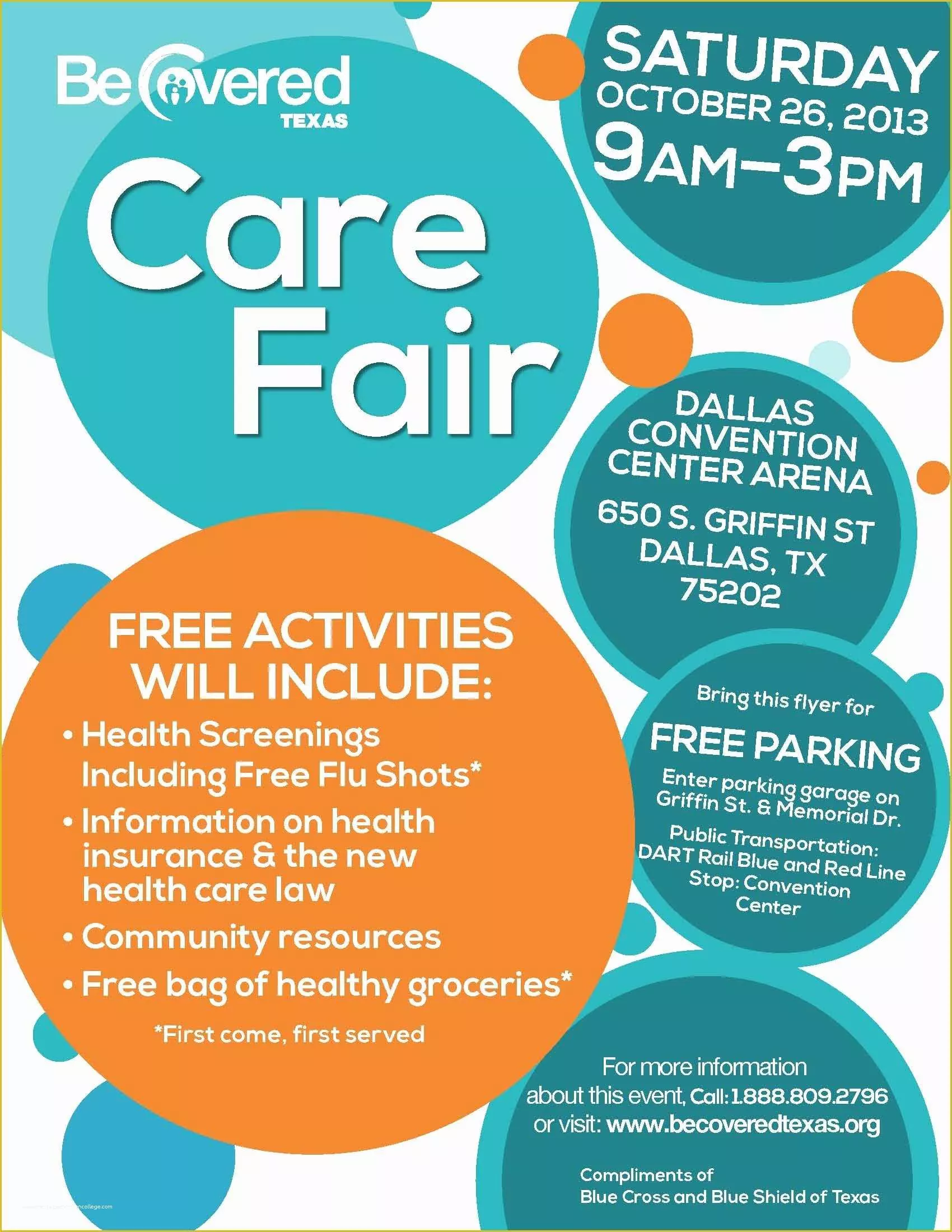 Health Fair Flyer Template Free Of Care Fair Flyer Dallas English 1700×2200