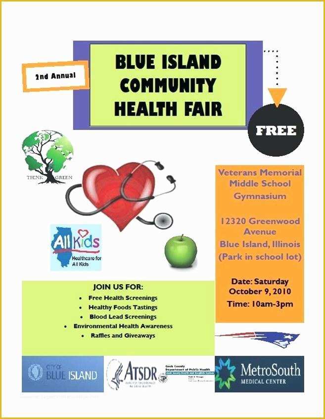 Health Fair Flyer Template Free Of Health Fair Brochure Template Tadlifecare