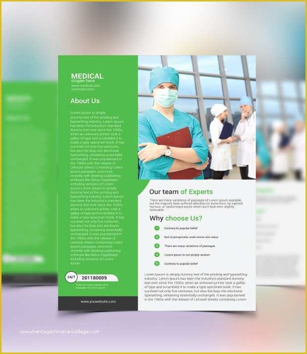Healthcare Brochure Templates Free Download Of 18 Hospital Flyer Templates Printable Psd Ai Vector