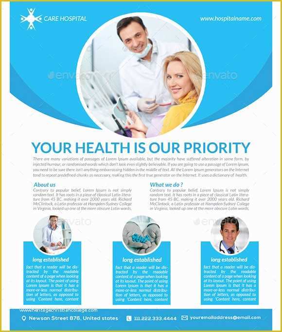Healthcare Brochure Templates Free Download Of 32 Medical Poster Templates Free Word Pdf Psd Eps