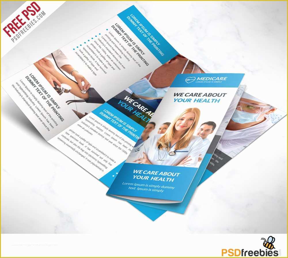 Healthcare Brochure Templates Free Download Of Medical Care and Hospital Trifold Brochure Template Free