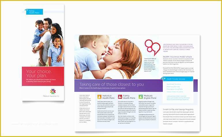 Healthcare Brochure Templates Free Download Of Medical Insurance Brochure Template Word &amp; Publisher