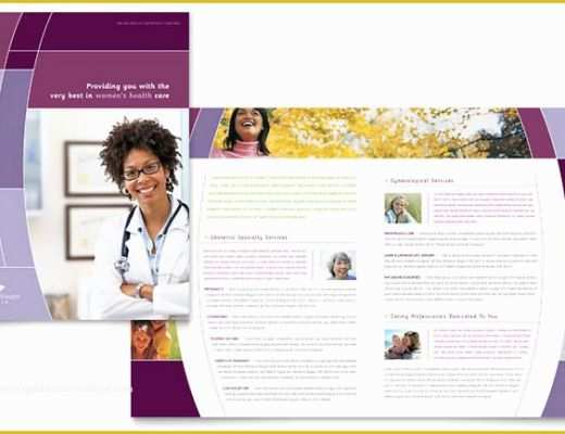Healthcare Brochure Templates Free Download Of Women S Health Clinic Brochure Template Design