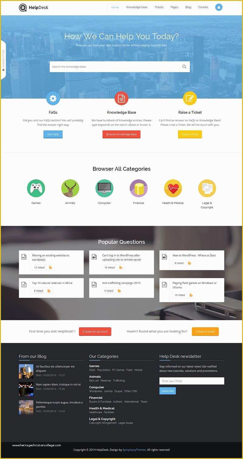 Help Desk Website Template Free Download Of Helpdesk Responsive Drupal Support Ticket Knowledgebase theme