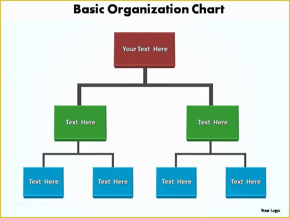 Hierarchy Chart Template Free Of Basic organization Chart Editable Powerpoint Templates