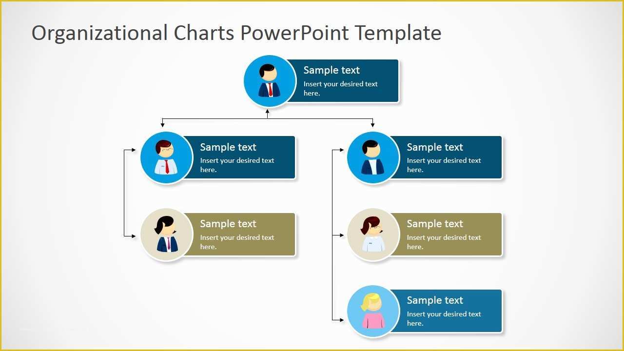 Hierarchy Chart Template Free Of Vertical org Chart Tree Diagram Slidemodel