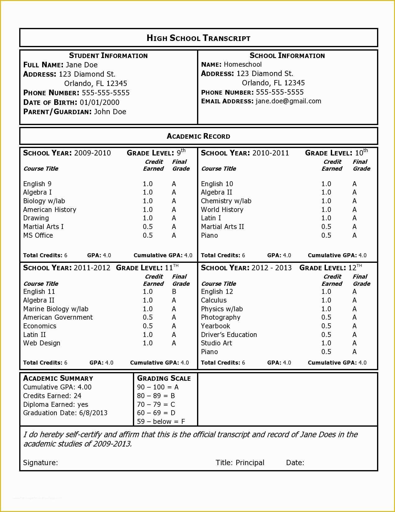 High School Transcript Template Free Of Transcript Form Blank Page0001 1 275 1 650 Pixels